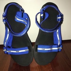 PINK brand sandal with royal blue strap